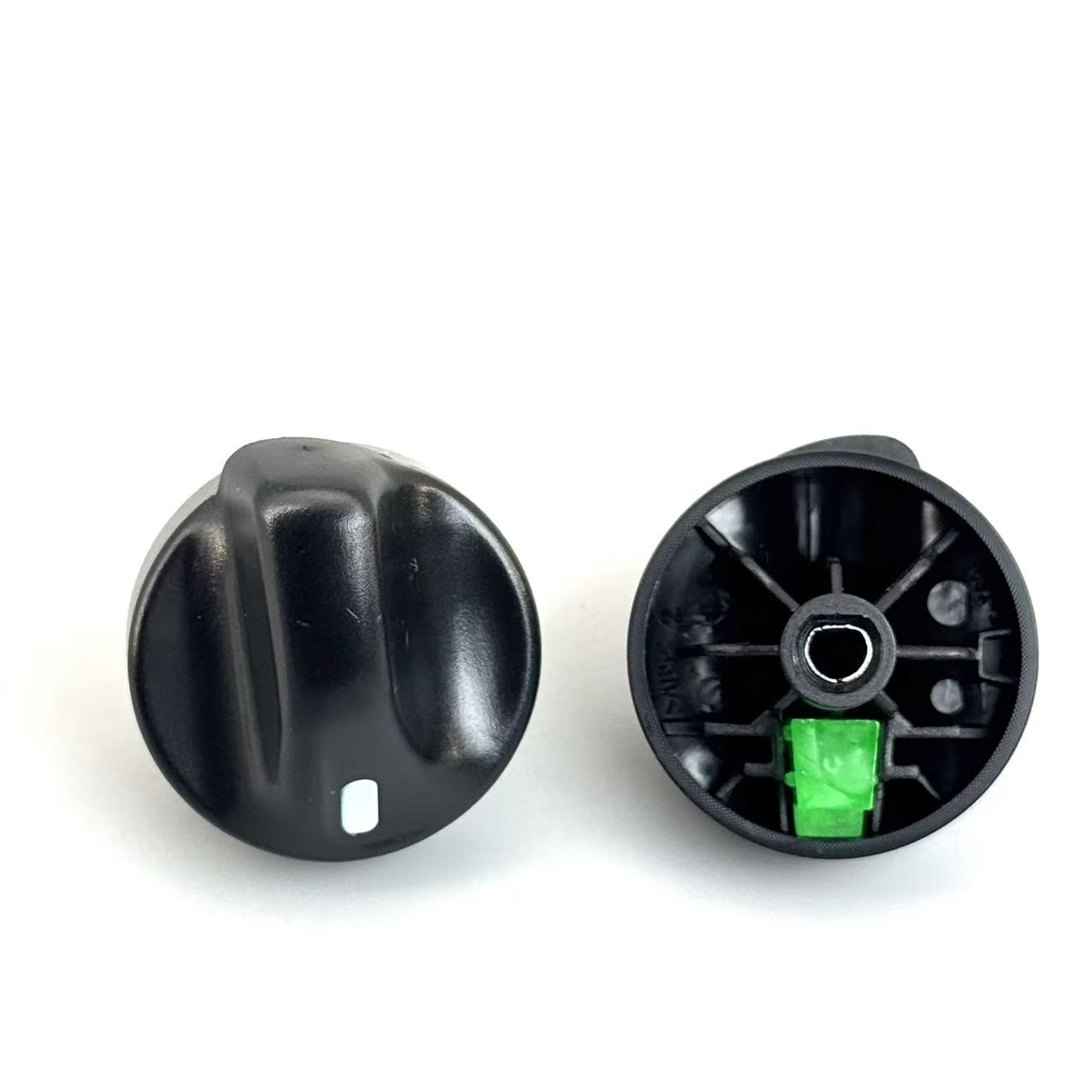 98-04 Green Light White Face Black Shell Ford F150 Knob 2L3Z-18519-AA, Green Light Ford F-150 Expedition Control Knob 2L3Z-18519-AA