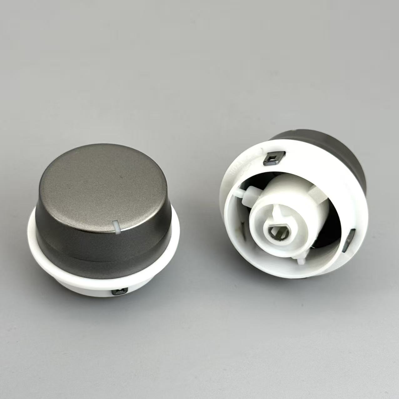 09-15 Middle Small Knob Highlander 55925-0 E020，FOR:Air Conditioning Control Knob Cover 55925-0E020 Car Accessories Cover Gray
