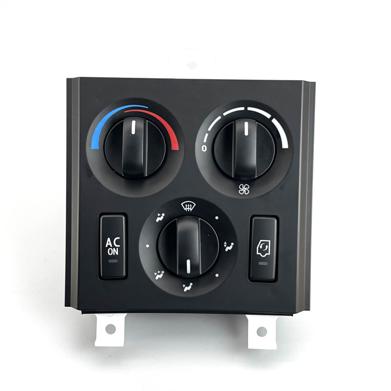 AC ON comes standard with Volvo Trucks 24V 21318123,24 V AC ON FOR 21318123 A/C Control Unit Panel Combined Switch Fit for Volvo Truck FM FH Black