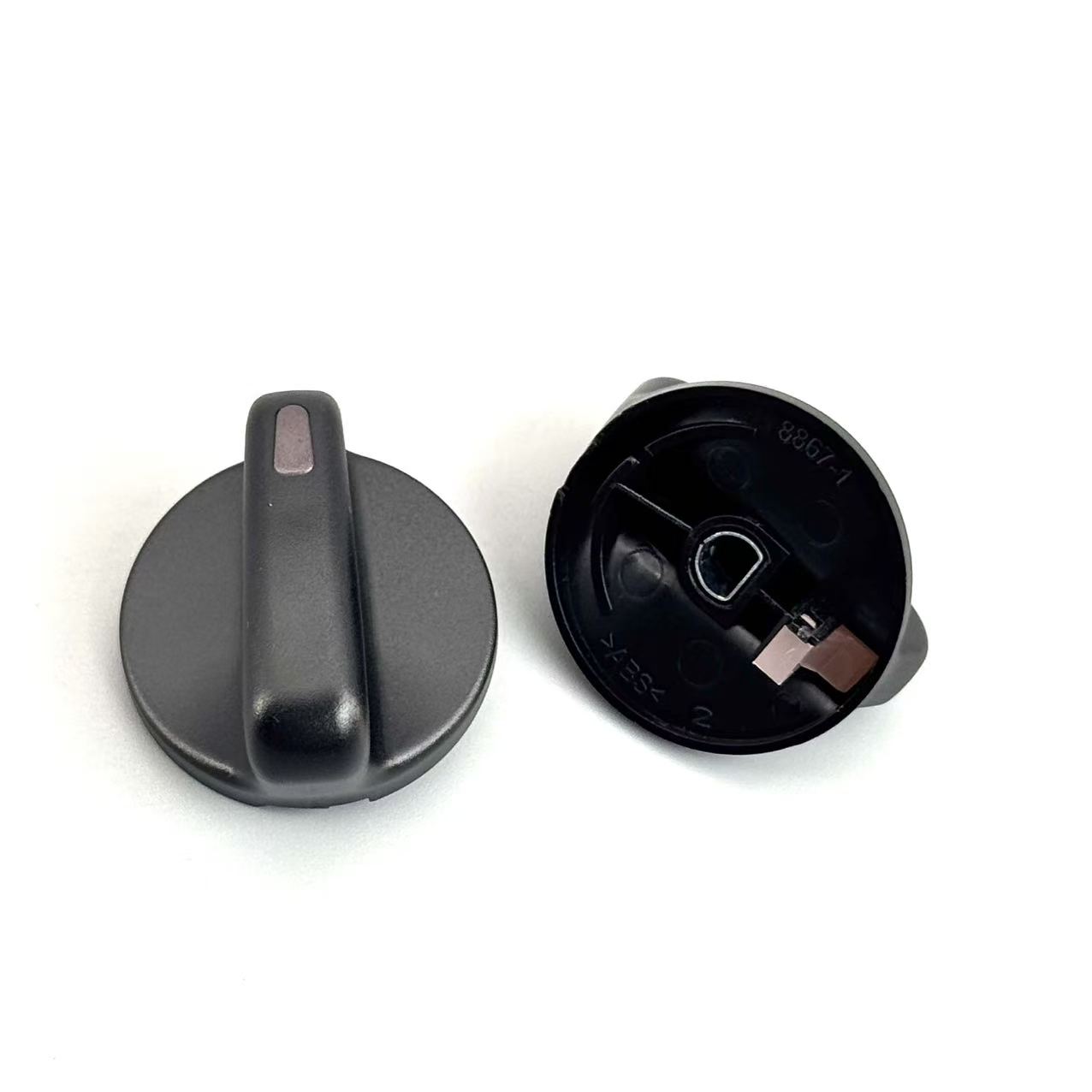 99-04 Toyota Tacoma Knob 55905-35310 Black Shell Pink Orange Light, 99-04 Toyota Tacoma OEM Part 5590535310 Heating Air Conditioning Control Knob